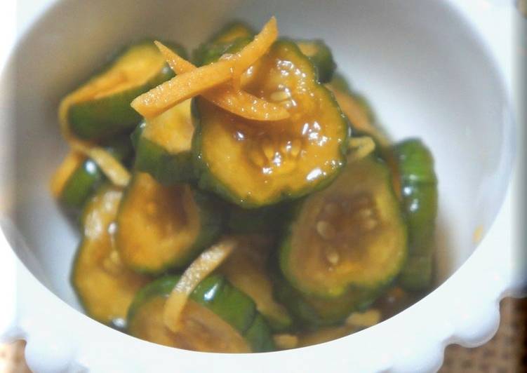 Recipe of Quick Pickled Cucumbers (Quick-Prep Microwave Version)