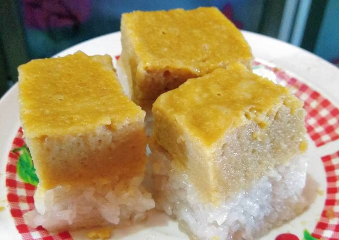 Resep Ketan sarikaya durian(kue talam ketan durian) oleh Resep Ketan sarikaya durian(kue talam ketan durian) oleh
