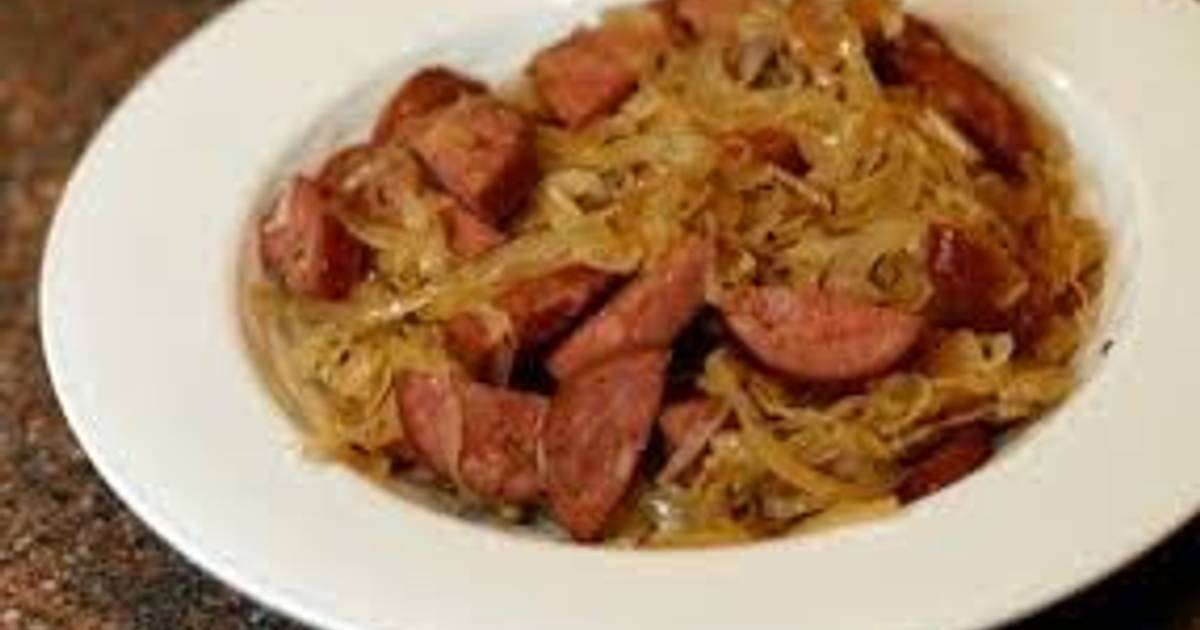 Mom's Homemade Polish Sausage and Sour Krout Recipe by lbejm84 Cookpad