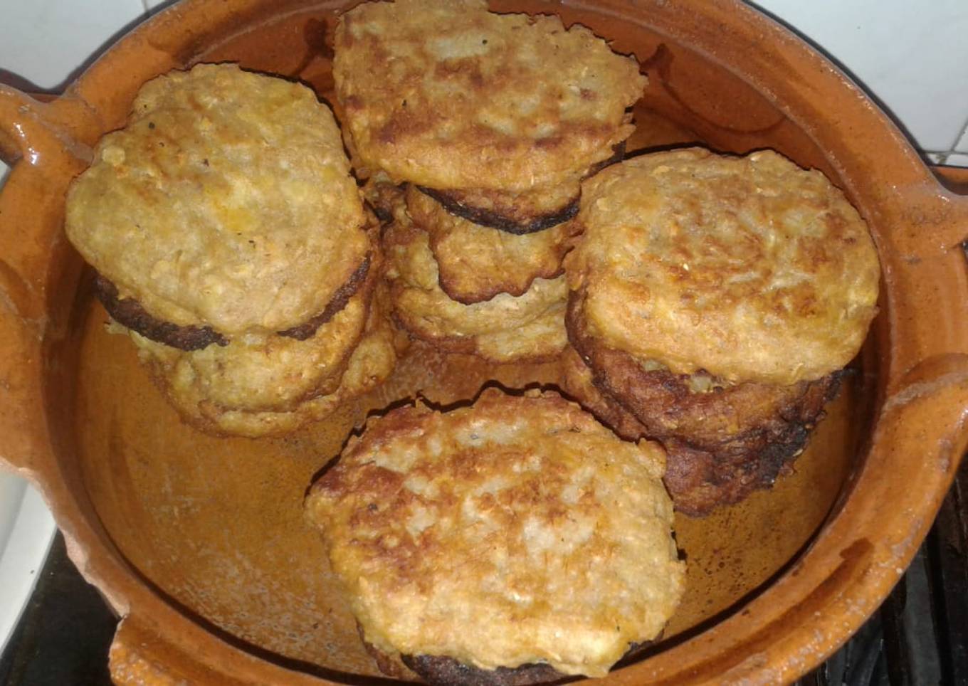 Tortitas de plátano con avena a la Mario's