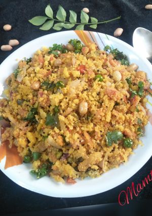 A picture of Leftover khaman/dhokla Upma.
