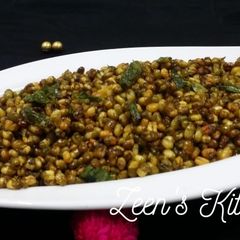 A picture of Fried Green Moong Beans.