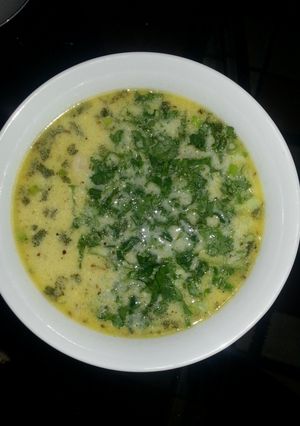 A picture of Thick Chicken Soup Hungarian Style.