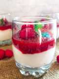 Rasberry Silky Pudding