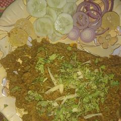 A picture of Bunah mutton keema.