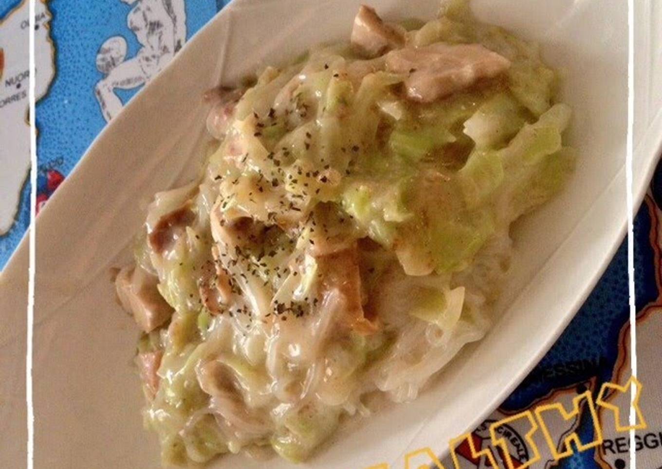 Low-Calorie & Easy Shirataki Cream Pasta