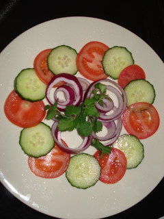 A picture of Side Dish Salad for Indian Food.