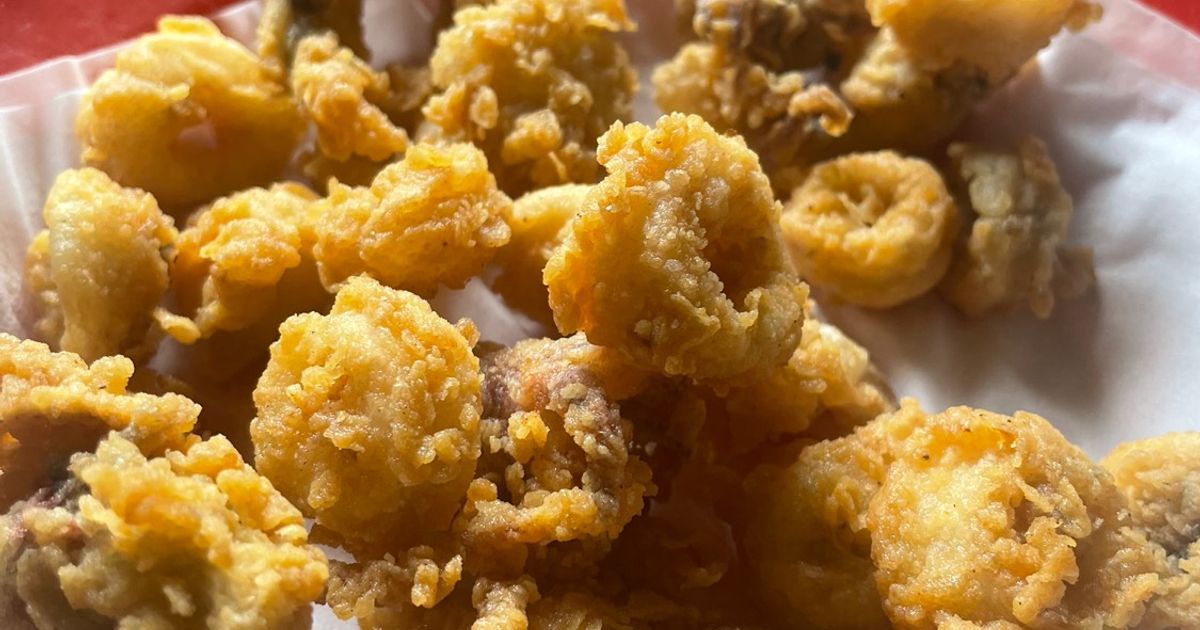 Cumi goreng tepung ala seafood tendaan