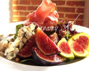 Without Fail Making Recipe Fig DryCured Ham and Blue Cheese Salad Savory Delicious