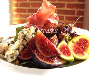 Fast Cooking Methods Fig DryCured Ham and Blue Cheese Salad Restaurant Style