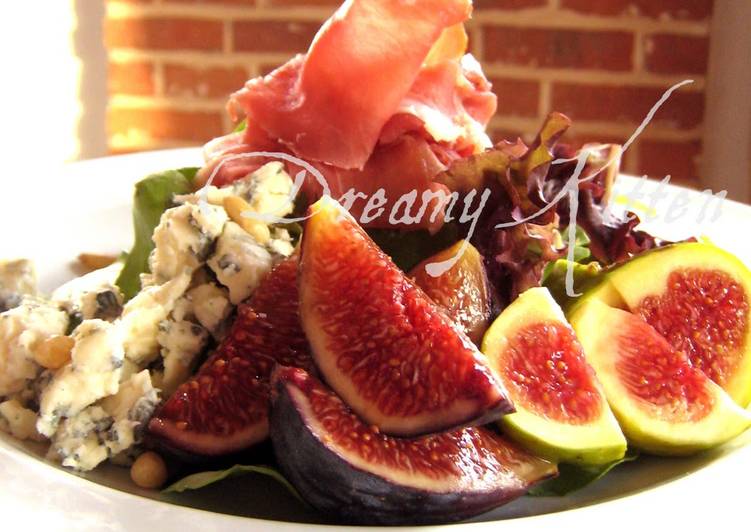 Recipe of Perfect Fig, Dry-Cured Ham, and Blue Cheese Salad