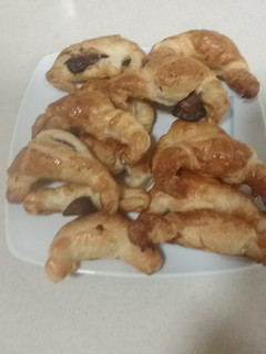 Una foto de Mini croissant de chocolate