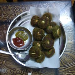 A picture of Matar paneer kabab.