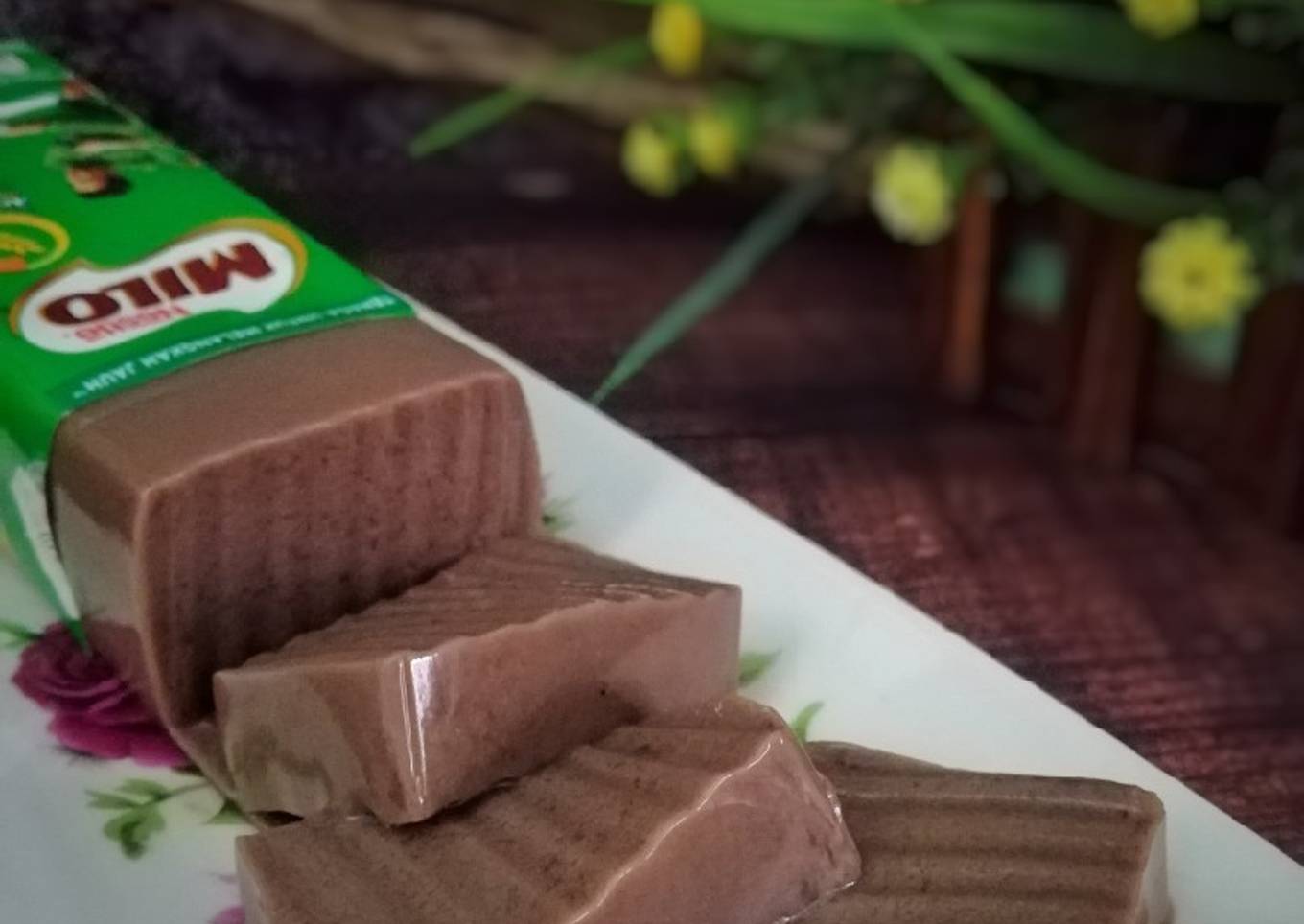 Puding Milo Box (puding susu viral)