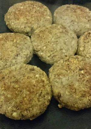 Una foto de Hamburguesas de lentejas, sin gluten