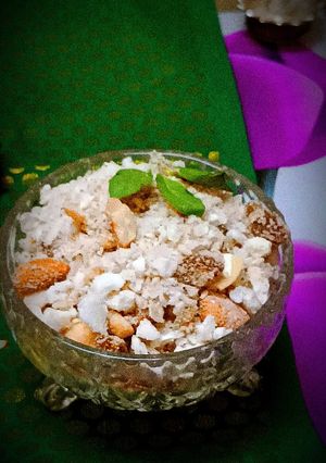 ड्रायफ्रूट सुंठवडा (dryfruit sunthvada recipe in marathi) रेसिपी चे मुख्य फोटो 