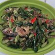 Tumis ikan pedas pete