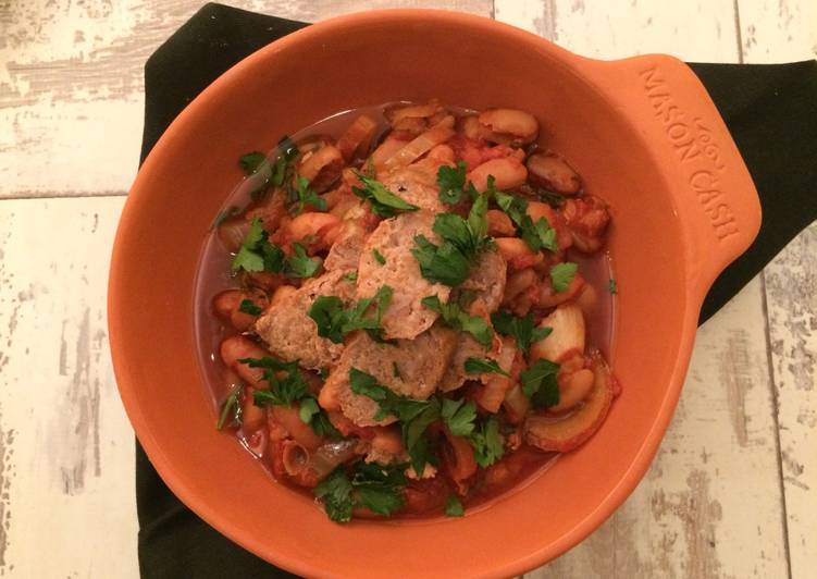 Slow Cooked Sausage Casserole