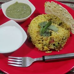A picture of Vegetable pulao.
