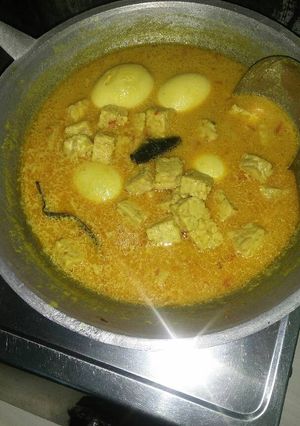 Foto resep Kare telur tempe