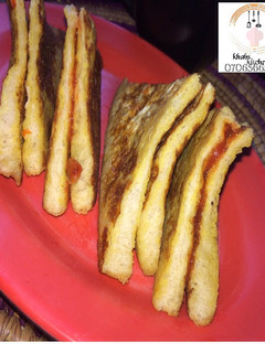 A picture of Fried bread hausa and English version recipe by Khabs kitchen.