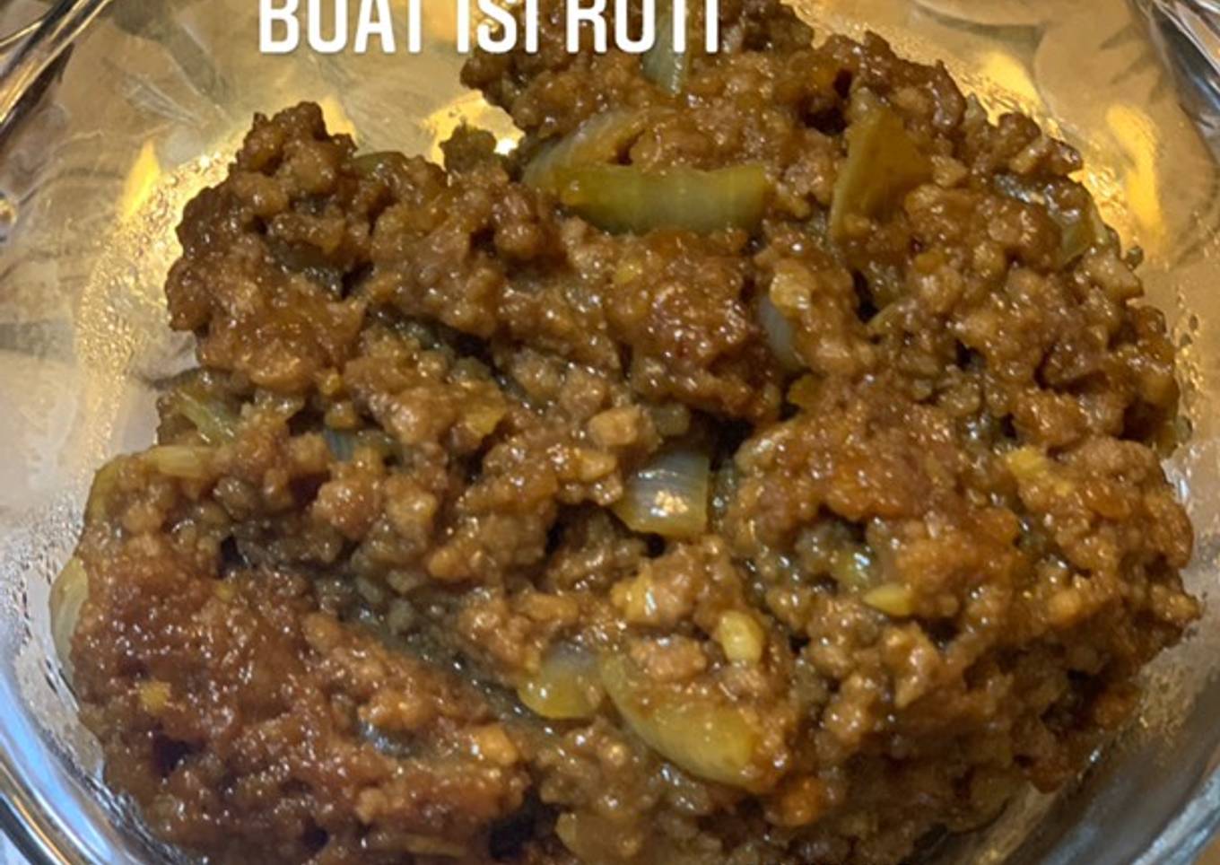 Daging sapi cincang buat isi Roti