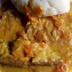 A picture of Fish coconut stew.