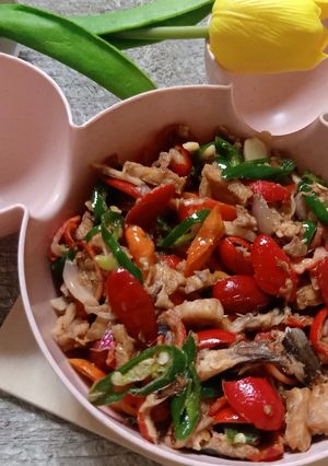 Foto resep Kulit Tangkil Suwir Ikan Asap