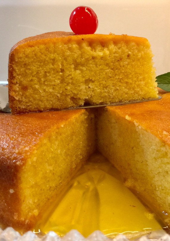 Una foto de Pastel Libanés con licor de naranja, sin azucar
