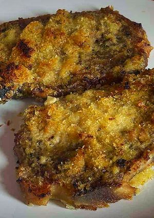 Una foto de Chuletas crujientes a la mostaza