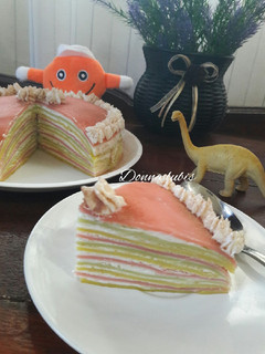 Foto resep Mille Crepes Rainbow