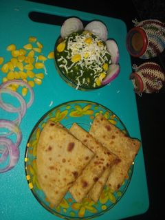 કોર્ન પાલક સબ્જી (Corn Palak Sabji Recipe In Gujarati) રેસીપી મુખ્ય ફોટો
