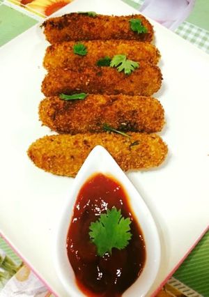 A picture of Crispy crunchy mixed vegetable cigars.