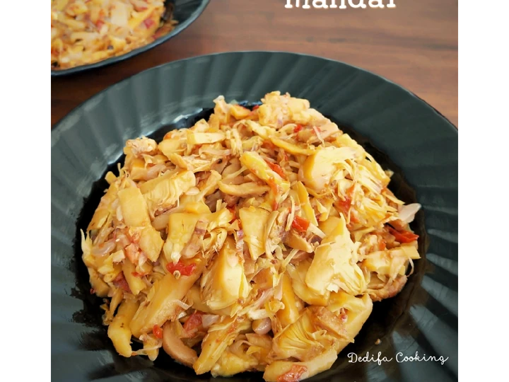 Cara Gampang Menyiapkan Resep 5. Sambal Goreng Mandai (Kulit Cempedak) yang Lezat Sekali Anti Ribet, Lezat Sekali