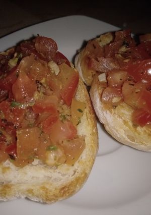 Una foto de Bruschetta de Tomate