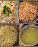 Ceviche de pescado y camarones