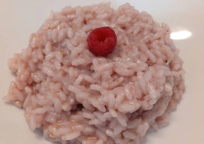 Risotto al lampone raspberry risotto