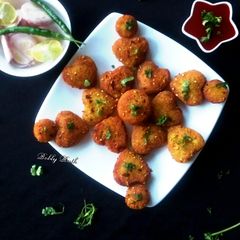 Potato sesame mini bites A picture of Potato sesame mini bites.
