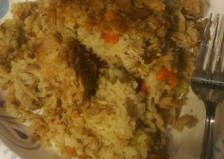 Simple Way to Prepare Quick Rice and Chicken Casserole