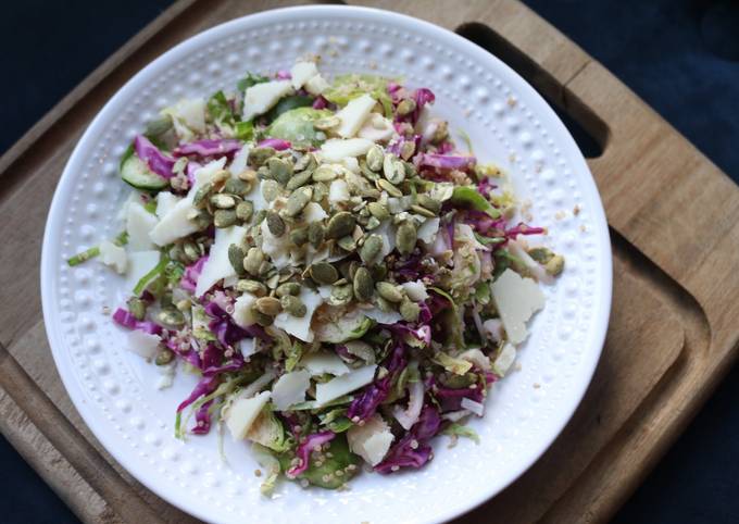 Step-by-Step Guide to Prepare Any-night-of-the-week Shaved Brussel Sprouts Salad