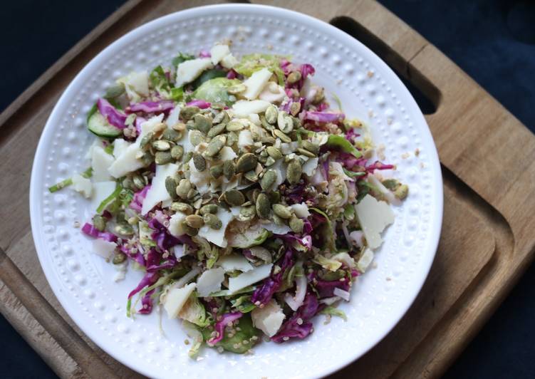 Simple Way to Prepare Award-winning Shaved Brussel Sprouts Salad