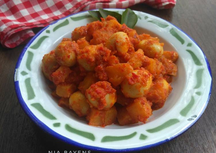 Resep Sambal goreng kentang telur puyuh #seninsemangat Anti Gagal