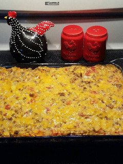 A picture of Cheesy Doritos Pie.