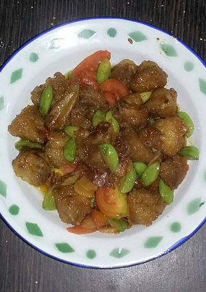 Foto resep Tumis brutu campur pete