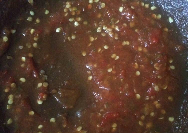 Cara Memasak Samtosi (sambal tomat terasi) yang Lezat