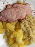 Chuleta Ahumada Con Sauerkraut