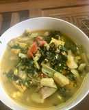 Ốc nấu chuối đậu