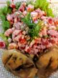 Pollo al horno con ensalada rusa peruana