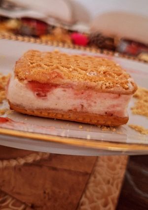 Una foto de Helado de tarta de queso