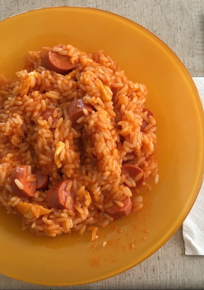 Una foto de Arroz "de tot mesclat" (a la cubana)